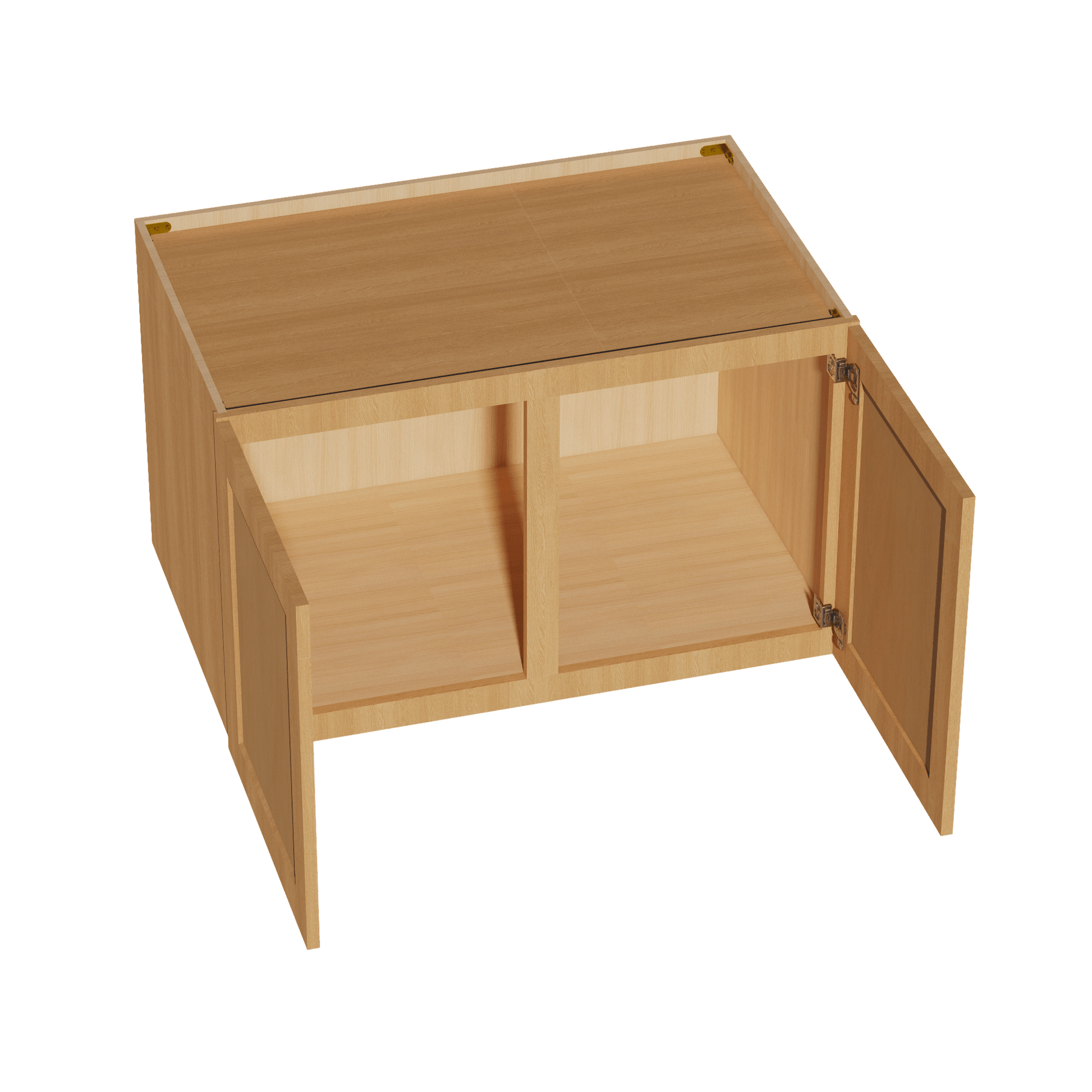 HT - W392424: Timber Wood Shaker 39"W x 24"H x 24"D 2 Doors & 1 Shelf Standard Bridge Wall Cabinet - NextCabinets