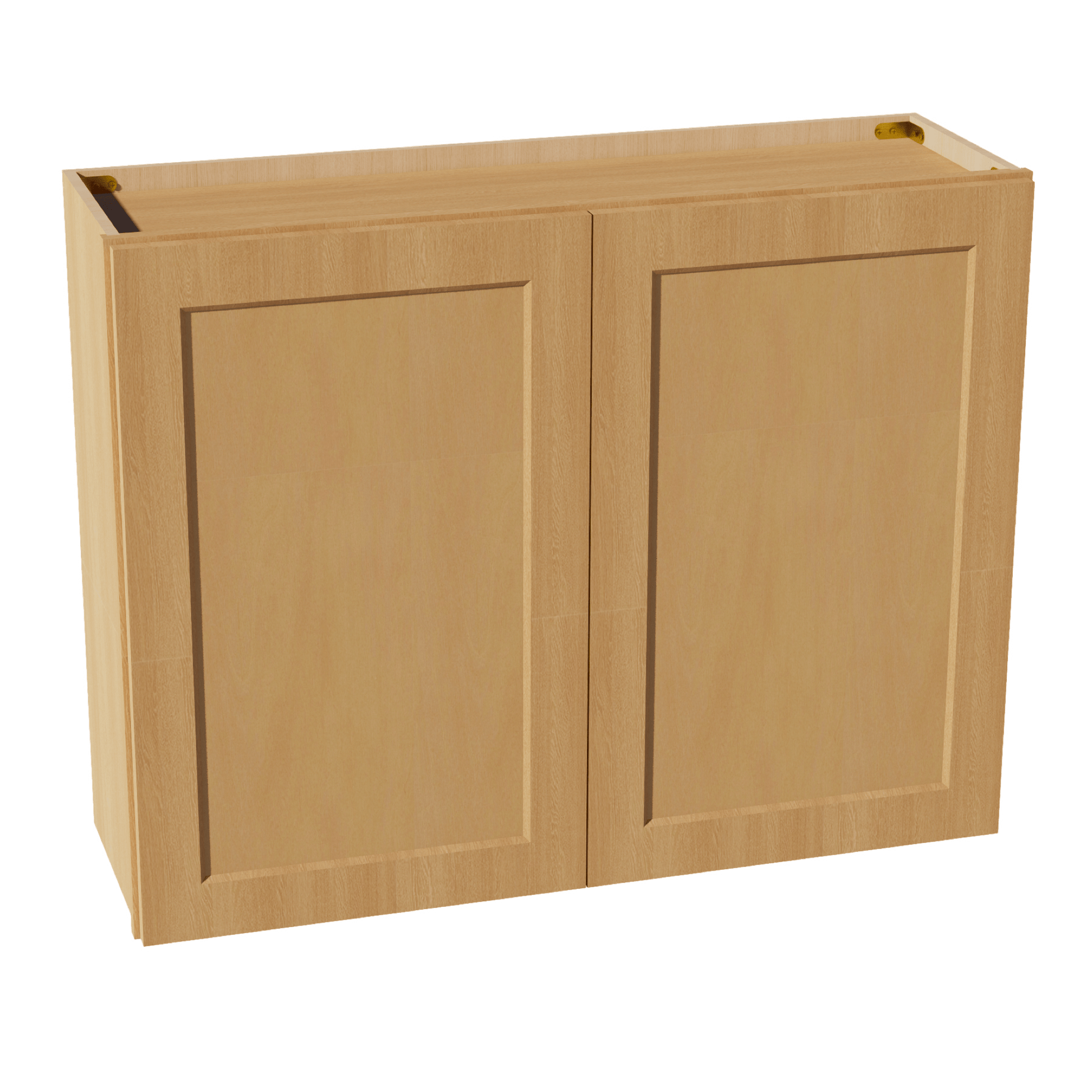 HT - W3930: Timber Wood Shaker 39"W x 30"H 2 Doors & 2 Shelves Standard Wall Cabinet - NextCabinets