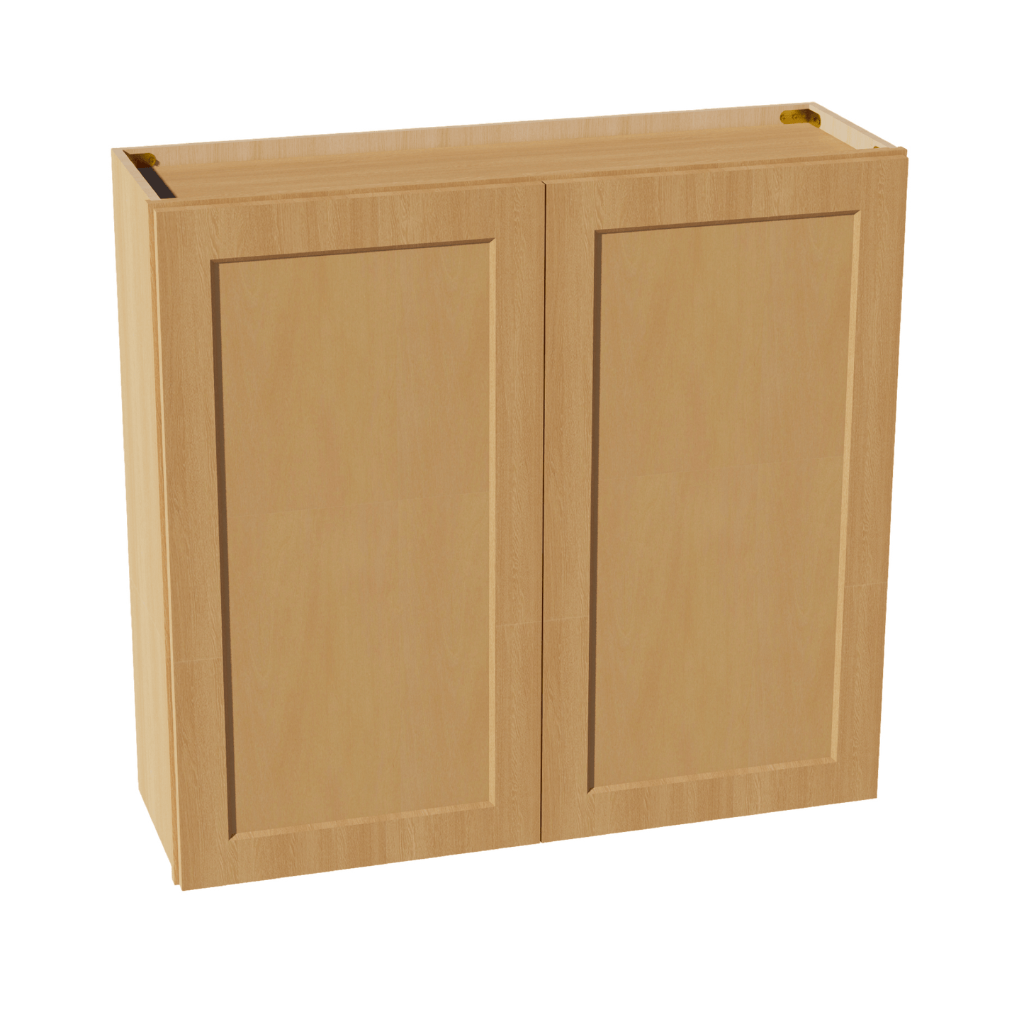 HT - W3936: Timber Wood Shaker 39"W x 36"H 2 Doors & 2 Shelves Standard Wall Cabinet - NextCabinets