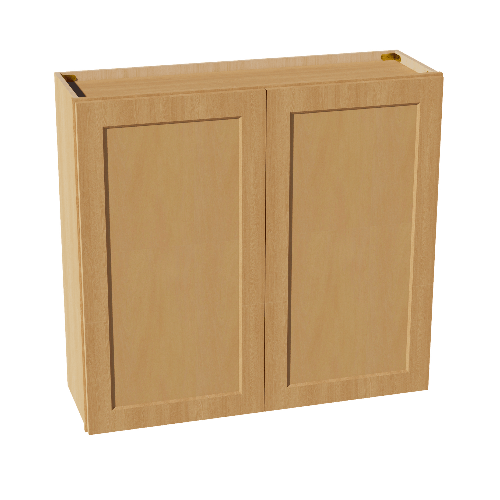 HT - W3936: Timber Wood Shaker 39"W x 36"H 2 Doors & 2 Shelves Standard Wall Cabinet - NextCabinets