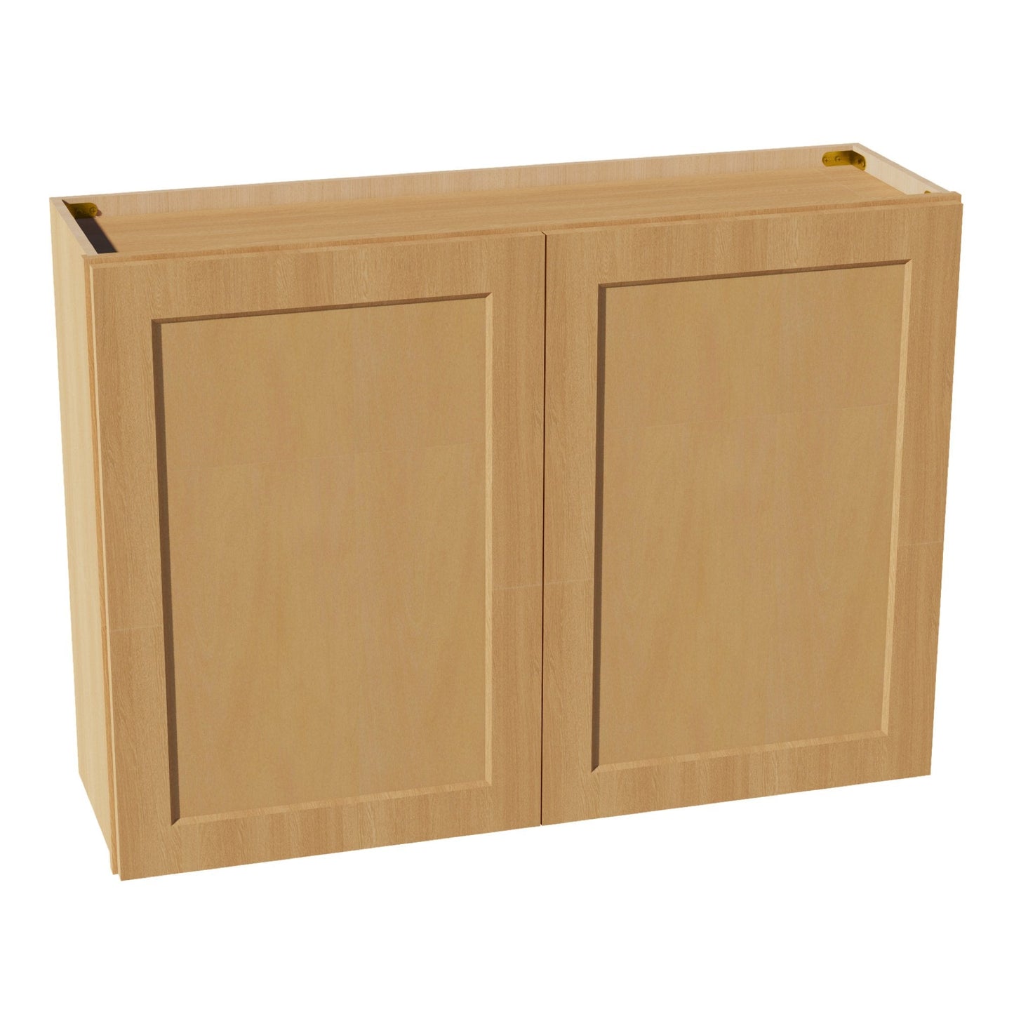 HT - W4230: Timber Wood Shaker 42"W x 30"H 2 Doors & 2 Shelves Standard Wall Cabinet - NextCabinets
