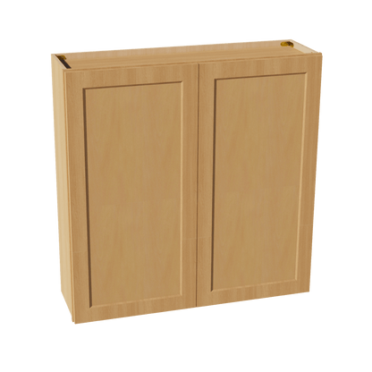 HT - W4242: Timber Wood Shaker 42"W x 42"H 2 Doors & 3 Shelves Standard Wall Cabinet - NextCabinets