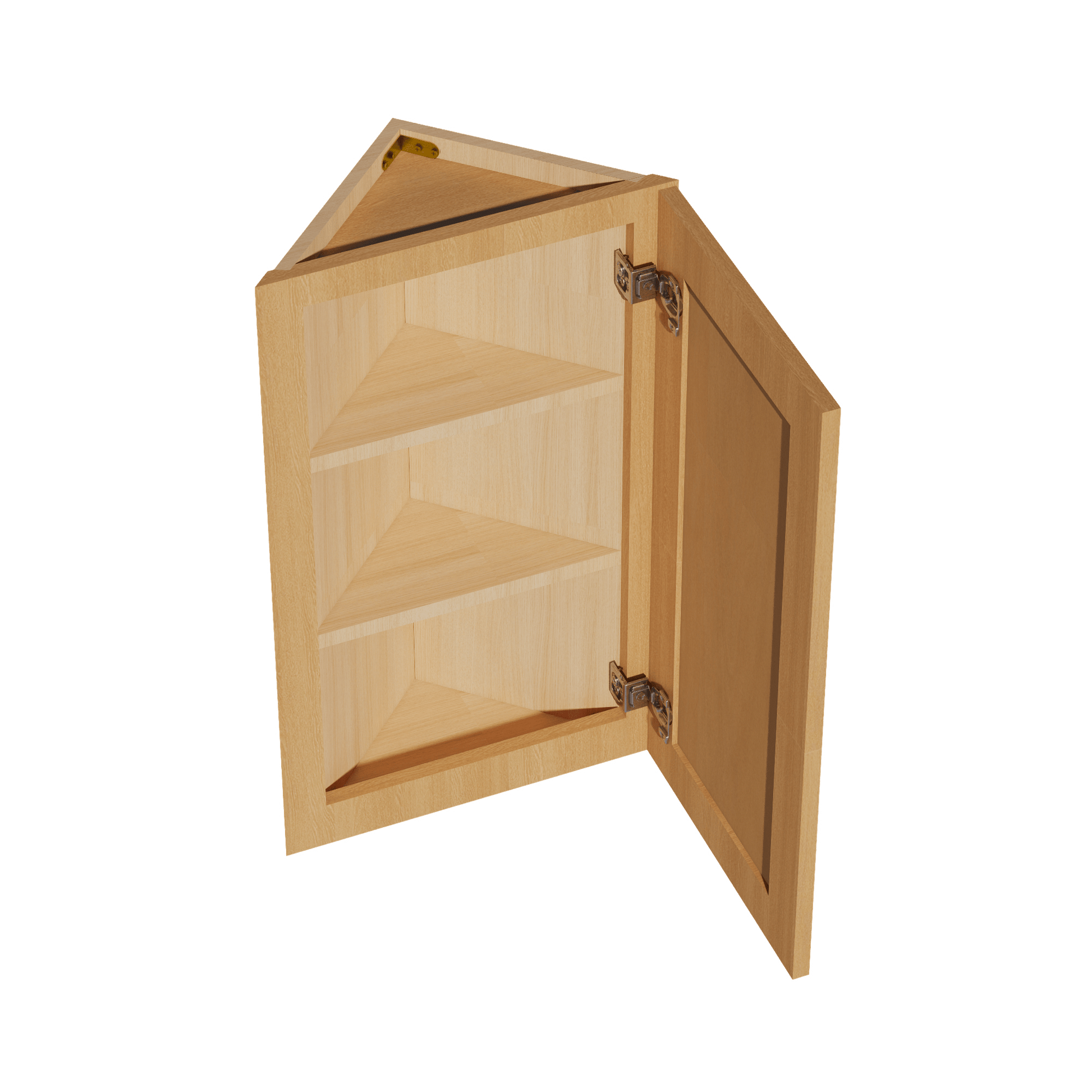 HT - WAE1230: Timber Wood Shaker 12"W x 30"H x 12"D 1 Door & 2 Shelves Wall Angle End Cabinet - NextCabinets