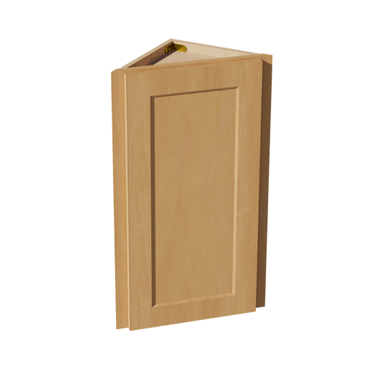 HT - WAE1230: Timber Wood Shaker 12"W x 30"H x 12"D 1 Door & 2 Shelves Wall Angle End Cabinet - NextCabinets