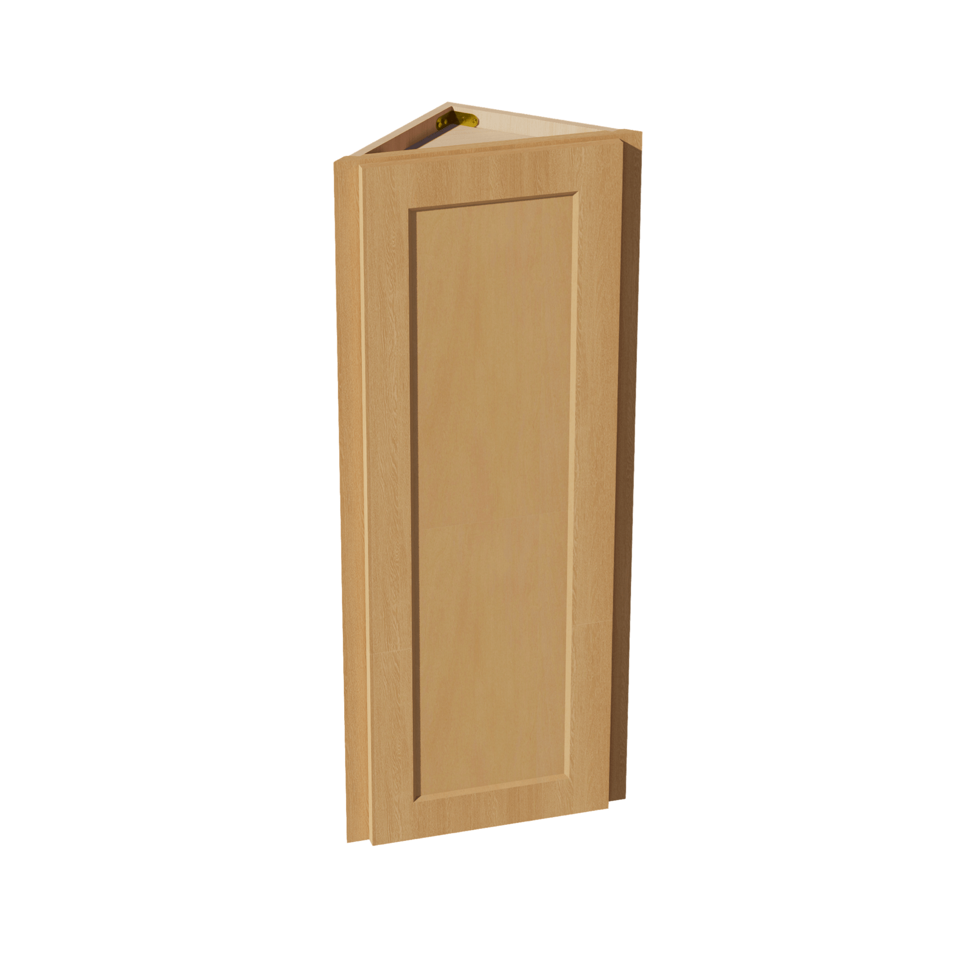 HT - WAE1242: Timber Wood Shaker 12"W x 42"H x 12"D 1 Door & 3 Shelves Wall Angle End Cabinet - NextCabinets