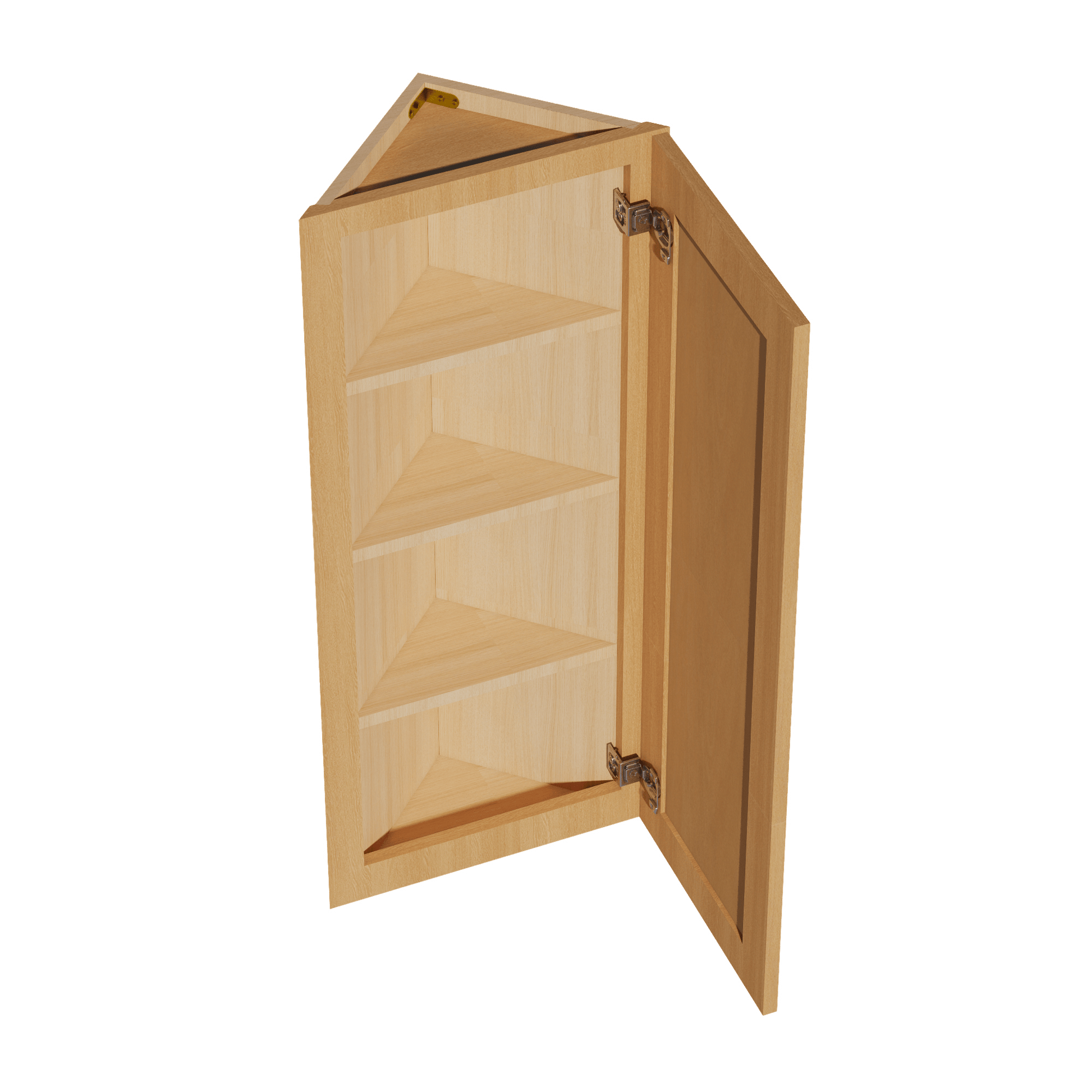 HT - WAE1242: Timber Wood Shaker 12"W x 42"H x 12"D 1 Door & 3 Shelves Wall Angle End Cabinet - NextCabinets