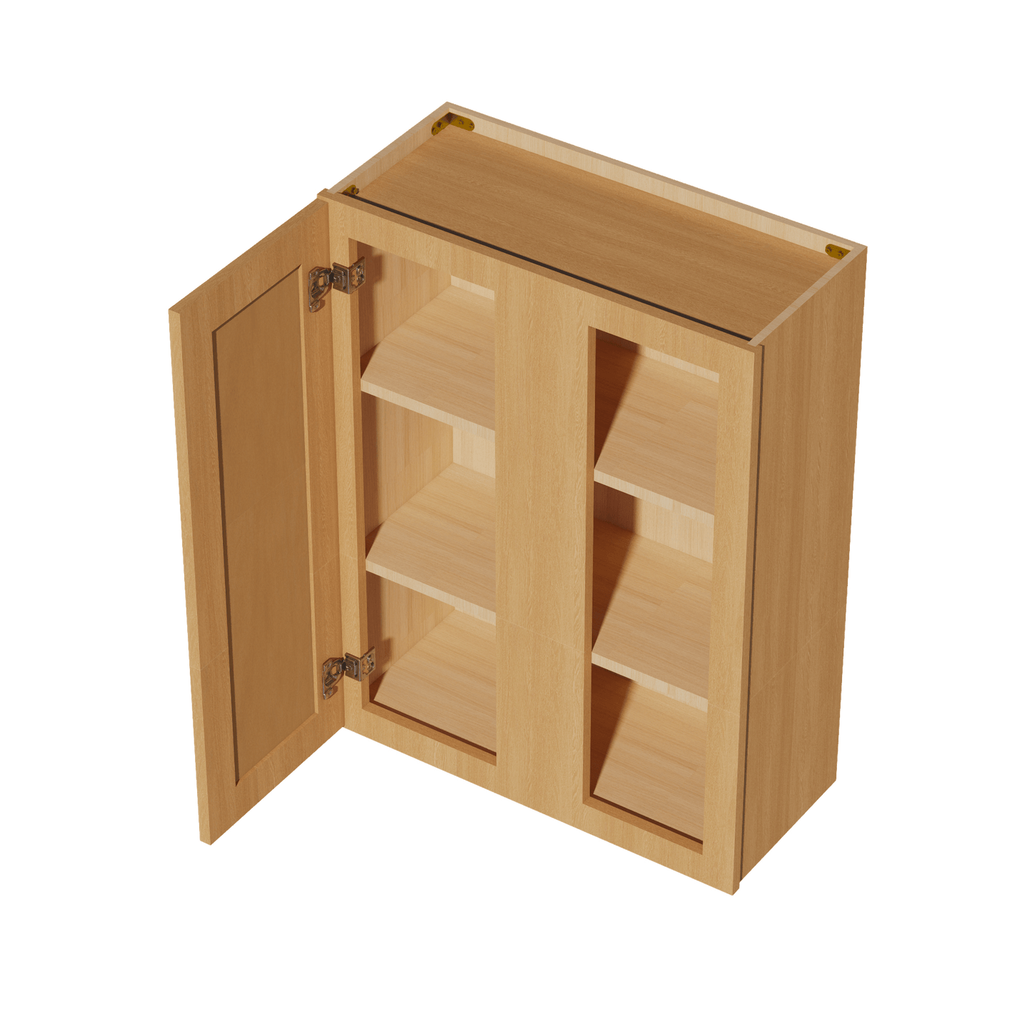 HT - WBC2736: Timber Wood Shaker 27"W x 36"H 1 Door & 2 Shelves Wall Blind Corner Cabinets - NextCabinets