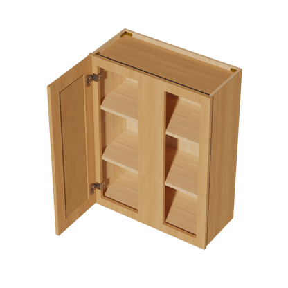 HT - WBC2736: Timber Wood Shaker 27"W x 36"H 1 Door & 2 Shelves Wall Blind Corner Cabinets - NextCabinets