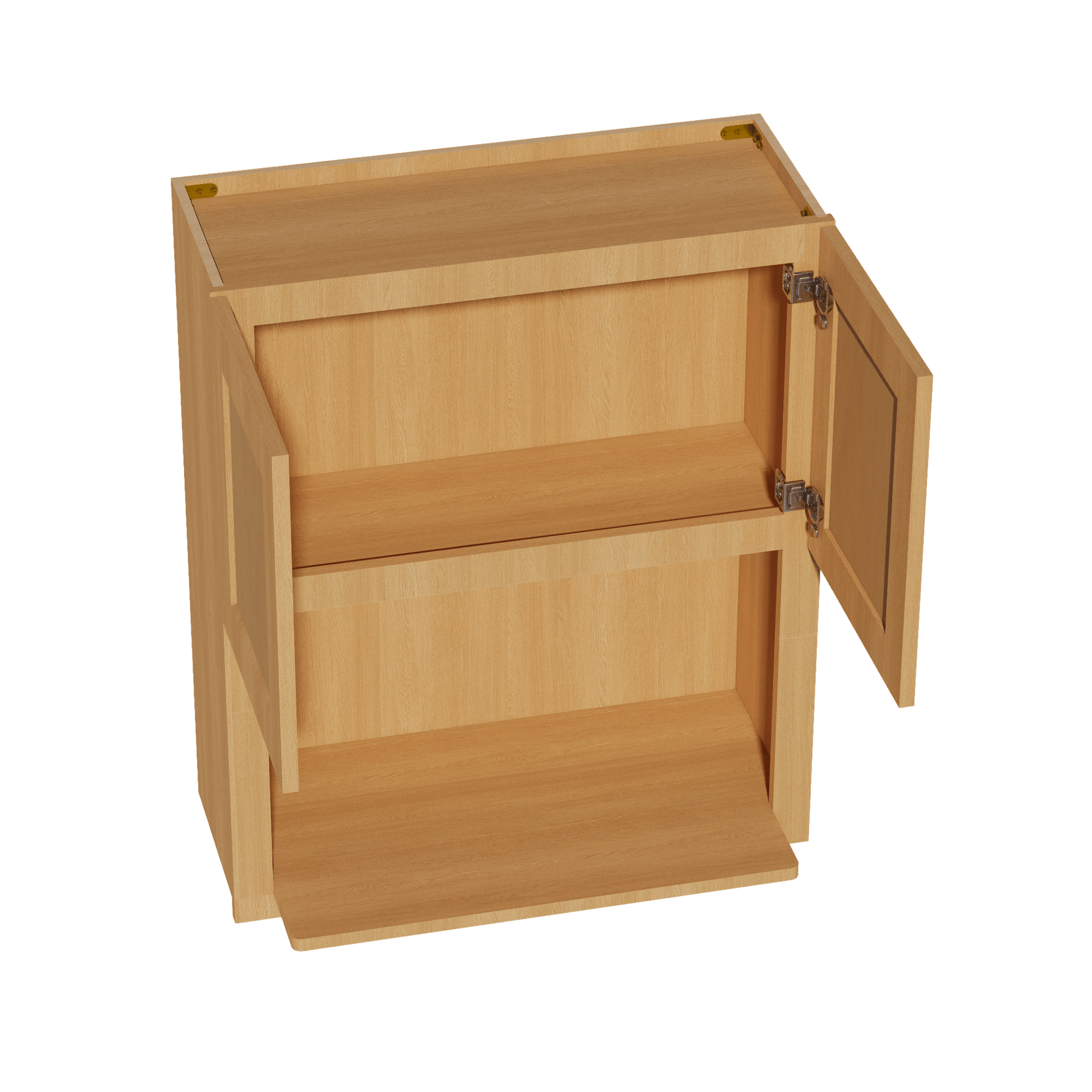 HT - WM3036: Timber Wood Shaker 30"W x 36"H 2 Doors Wall Built - in Microwave Cabinets - NextCabinets