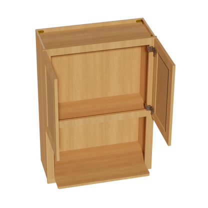 HT - WM3042: Timber Wood Shaker 30"W x 42"H 2 Door & 1 Shelf Wall Built - in Microwave Cabinets - NextCabinets