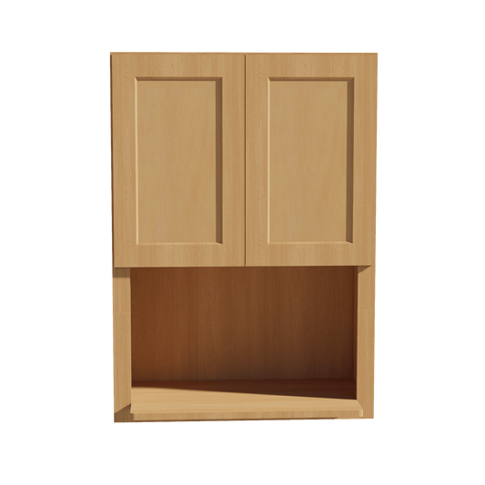 HT - WM3042: Timber Wood Shaker 30"W x 42"H 2 Door & 1 Shelf Wall Built - in Microwave Cabinets - NextCabinets