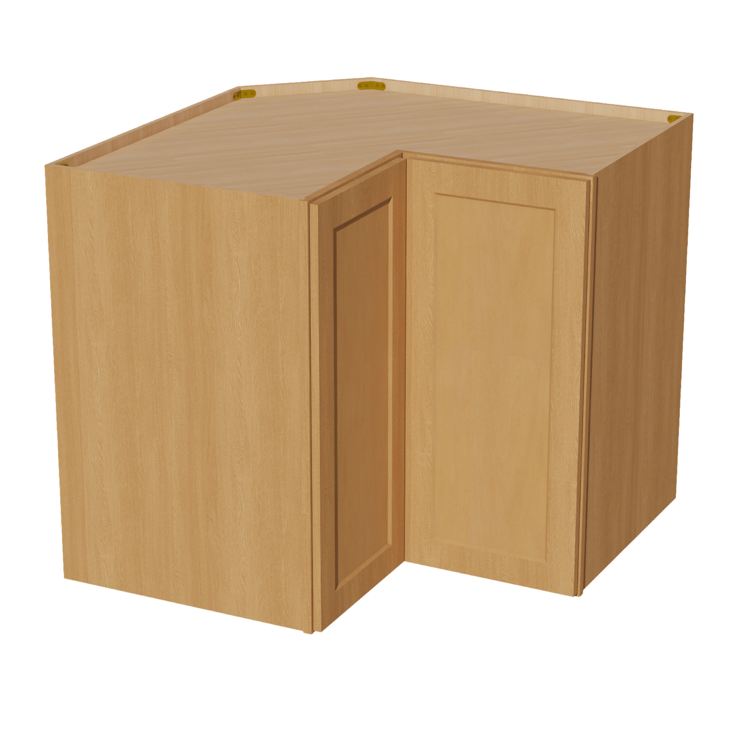 HT - WPC2436: Timber Wood Shaker 24"W x 36"H 1 Door & 2 Shelves Pie Cut Wall Corner Cabinet - NextCabinets