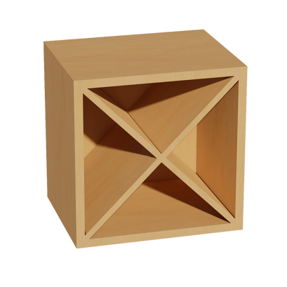 HT - WR1515: Timber Wood Shaker 15"W x 15"H x 12"D Wall Wine Rack Incl. Shelf - NextCabinets