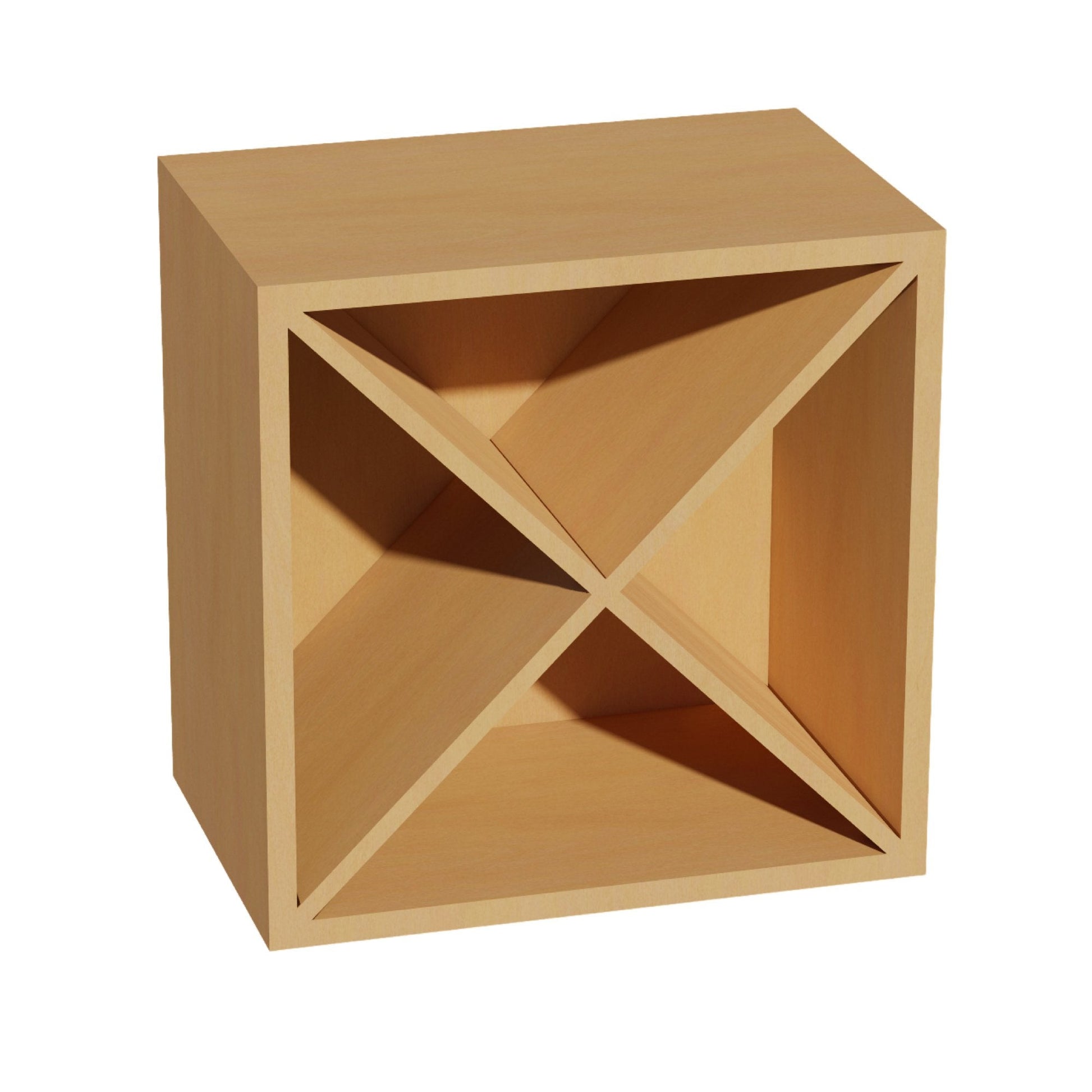 HT - WR1818: Timber Wood Shaker 18"W x 18"H x 12"D Wall Wine Rack Incl. Shelf - NextCabinets