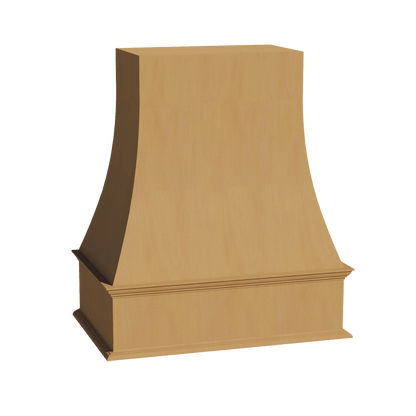 HT - WRH3036: Timber Wood Shaker 30"W x 36"H Wood Wall Mounted Range Hoods - NextCabinets
