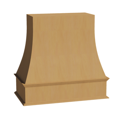 HT - WRH3636: Timber Wood Shaker 36"W x 36"H Wood Wall Mounted Range Hoods - NextCabinets