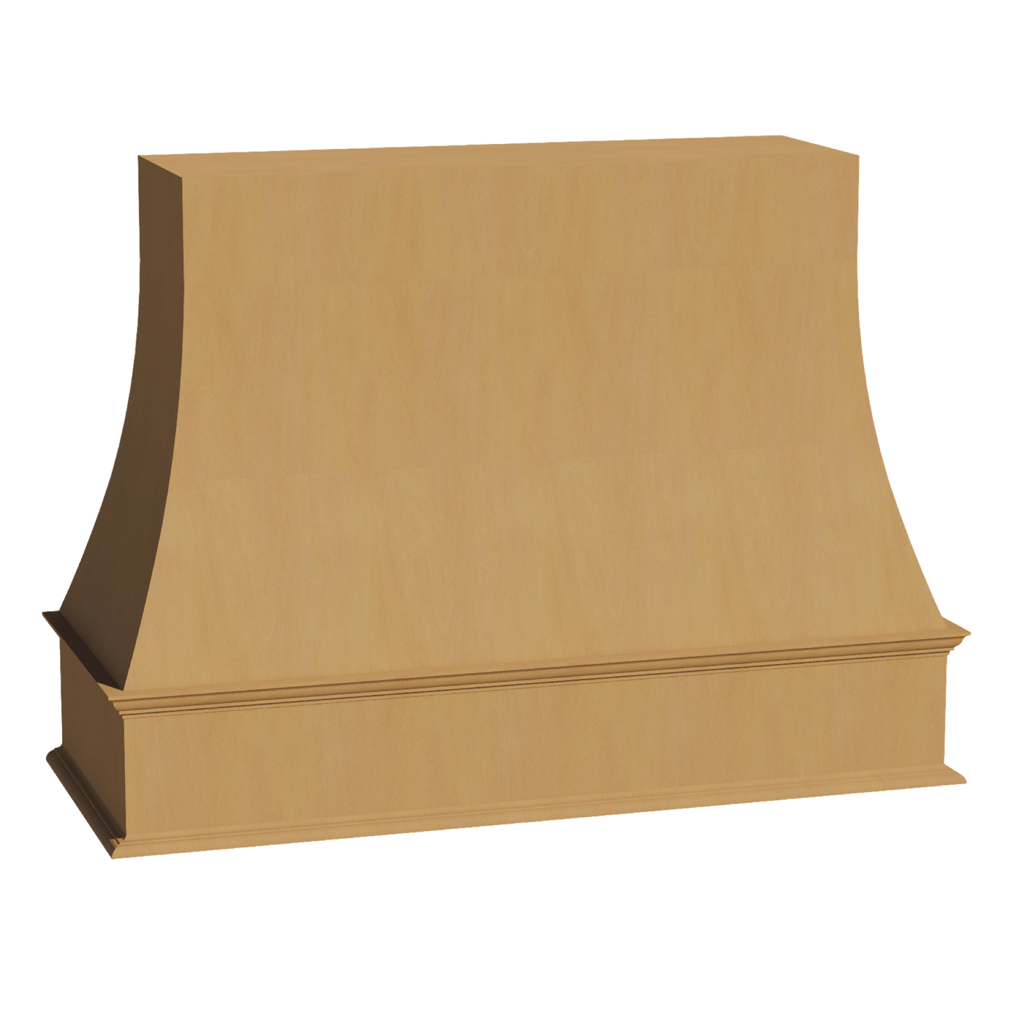 HT - WRH3648: Timber Wood Shaker 36"W x 48"H Wood Wall Mounted Range Hoods - NextCabinets