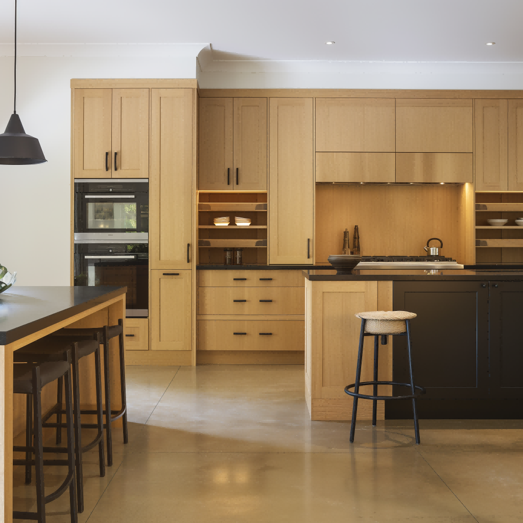 Natural Wood Shaker 10x10 RTA Cabinets