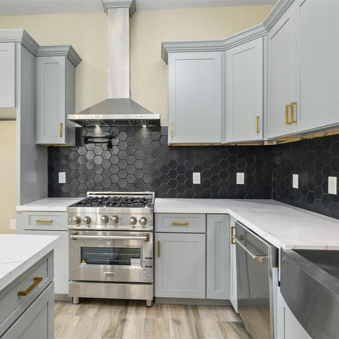 Kitchen Ash Gray Shaker 10x10 - homecabinets