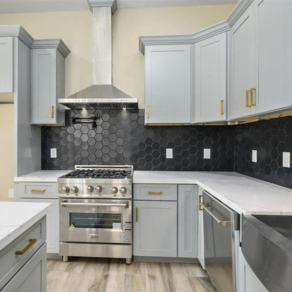 Kitchen Ash Gray Shaker 10x10 - homecabinets