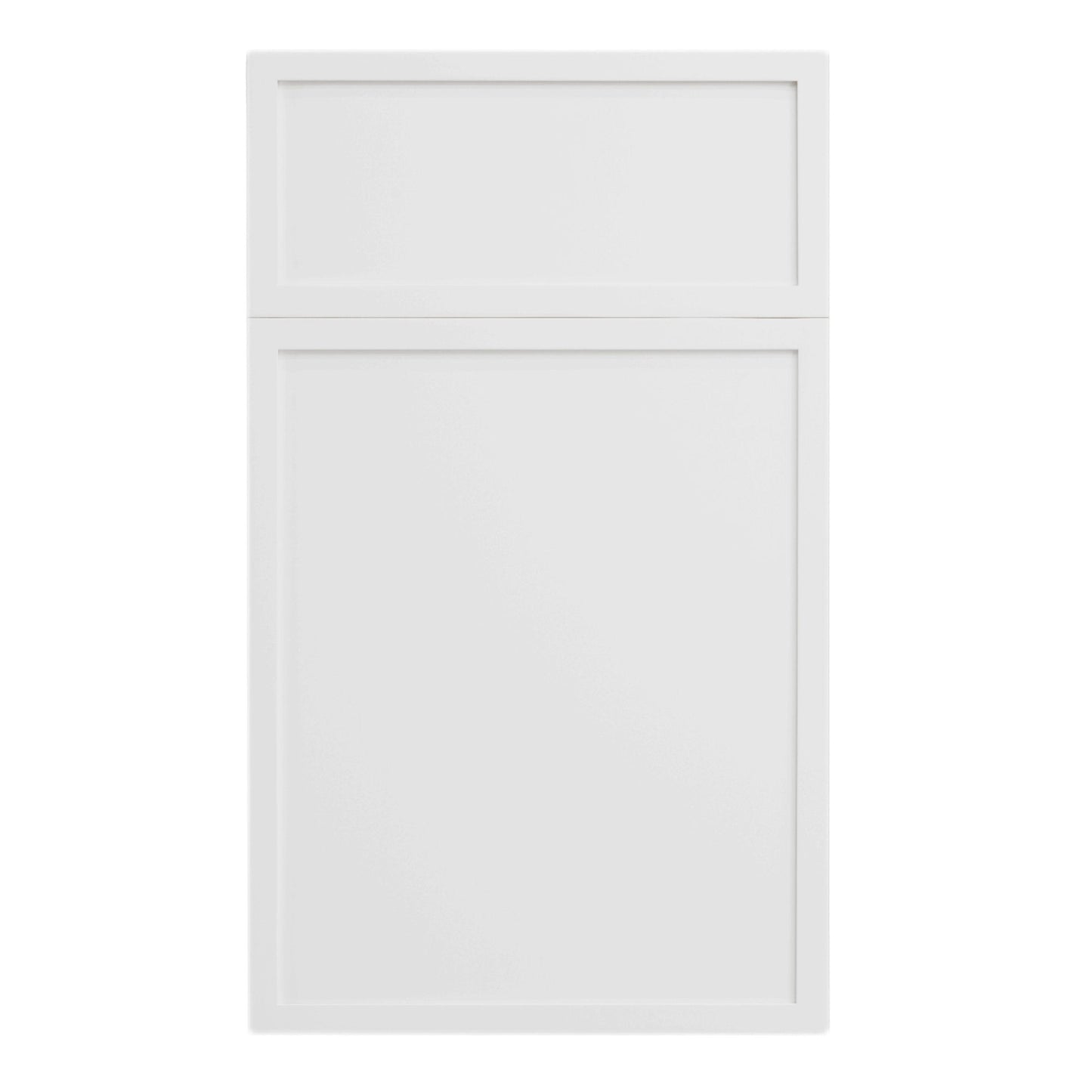SF - SB36: Frost White Slim Shaker 36" 2 Doors 1 False Drawer Sink Base Cabinet - NextCabinets