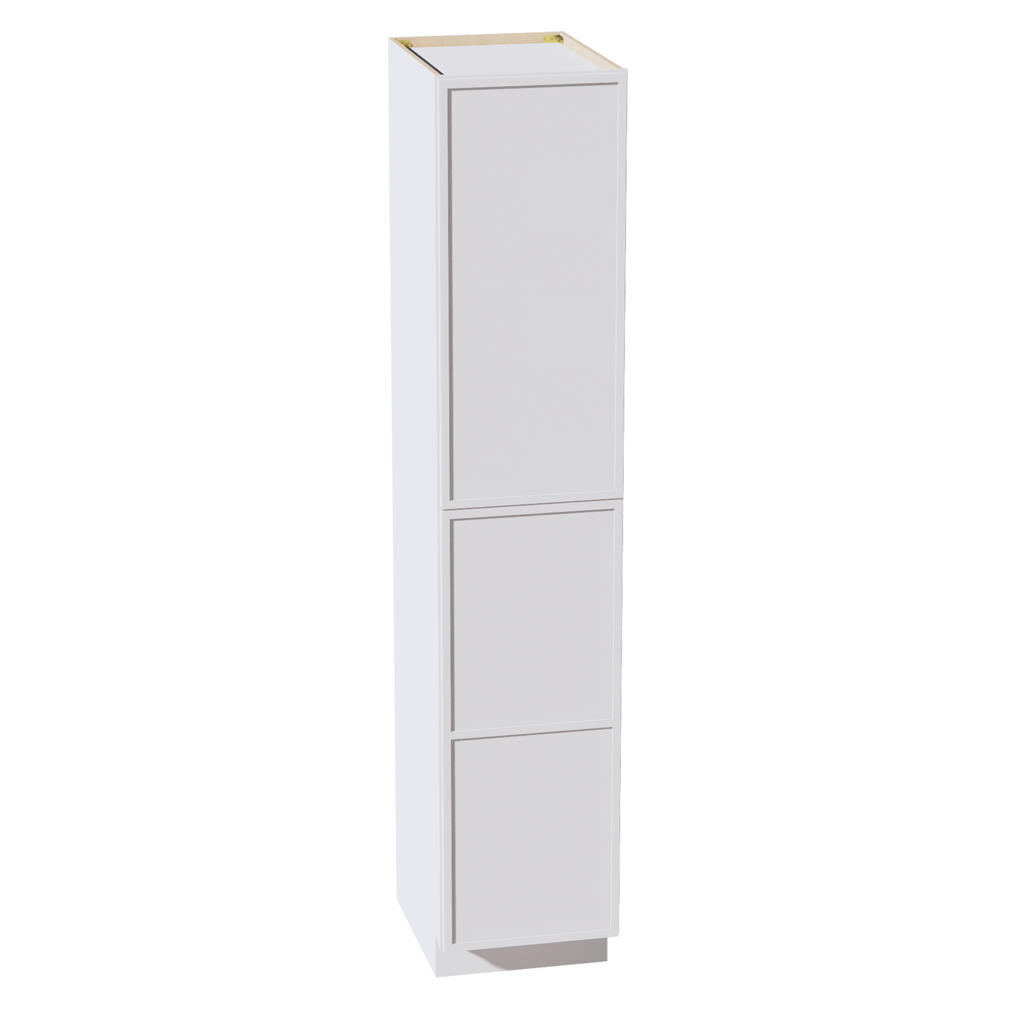 SF - TP1890: Frost White Slim Shaker 18"W x 90"H x 24"D 2 Doors & 5 Shelves Tall Shelf Pantry Cabinets - NextCabinets