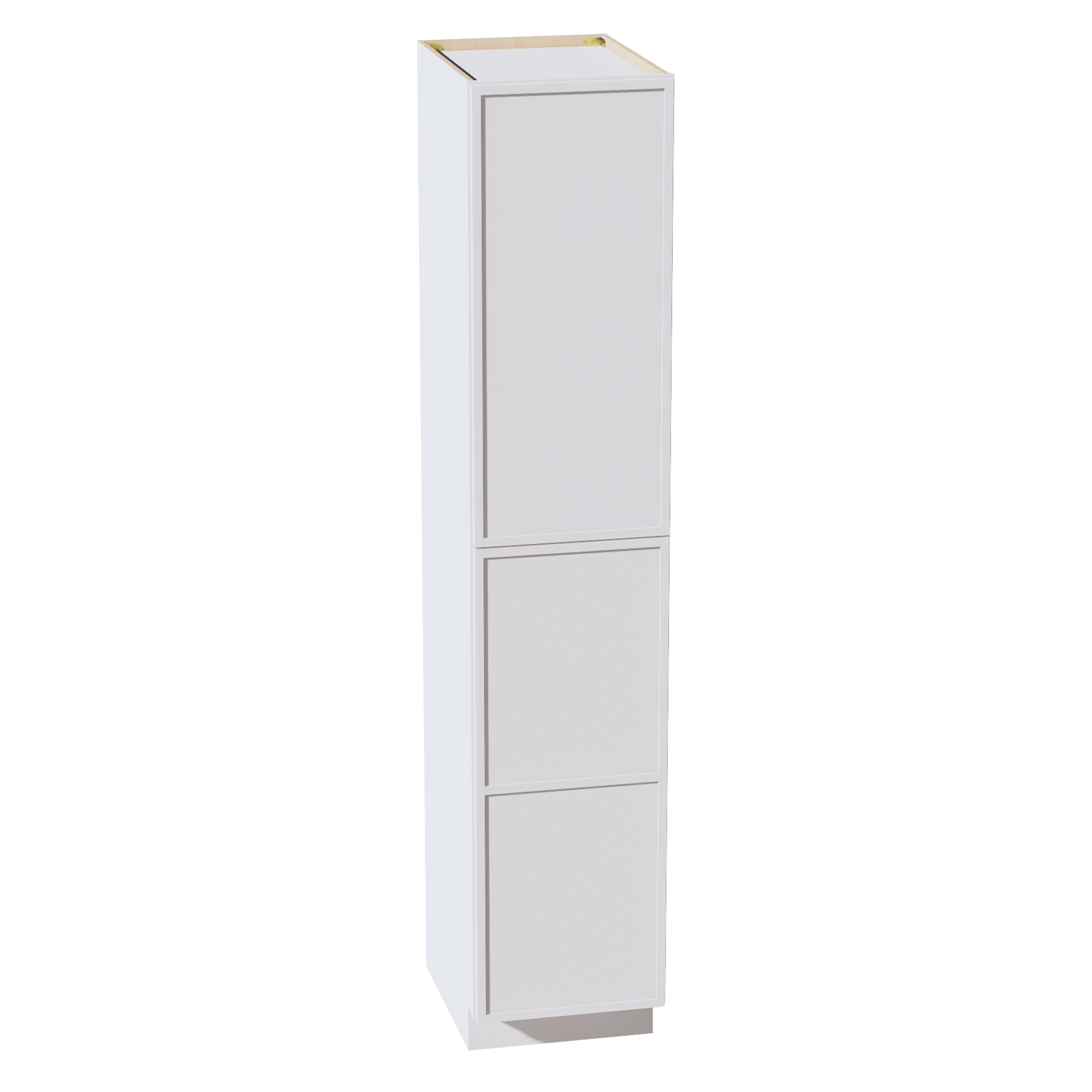 SF - TP1890: Frost White Slim Shaker 18"W x 90"H x 24"D 2 Doors & 5 Shelves Tall Shelf Pantry Cabinets - NextCabinets