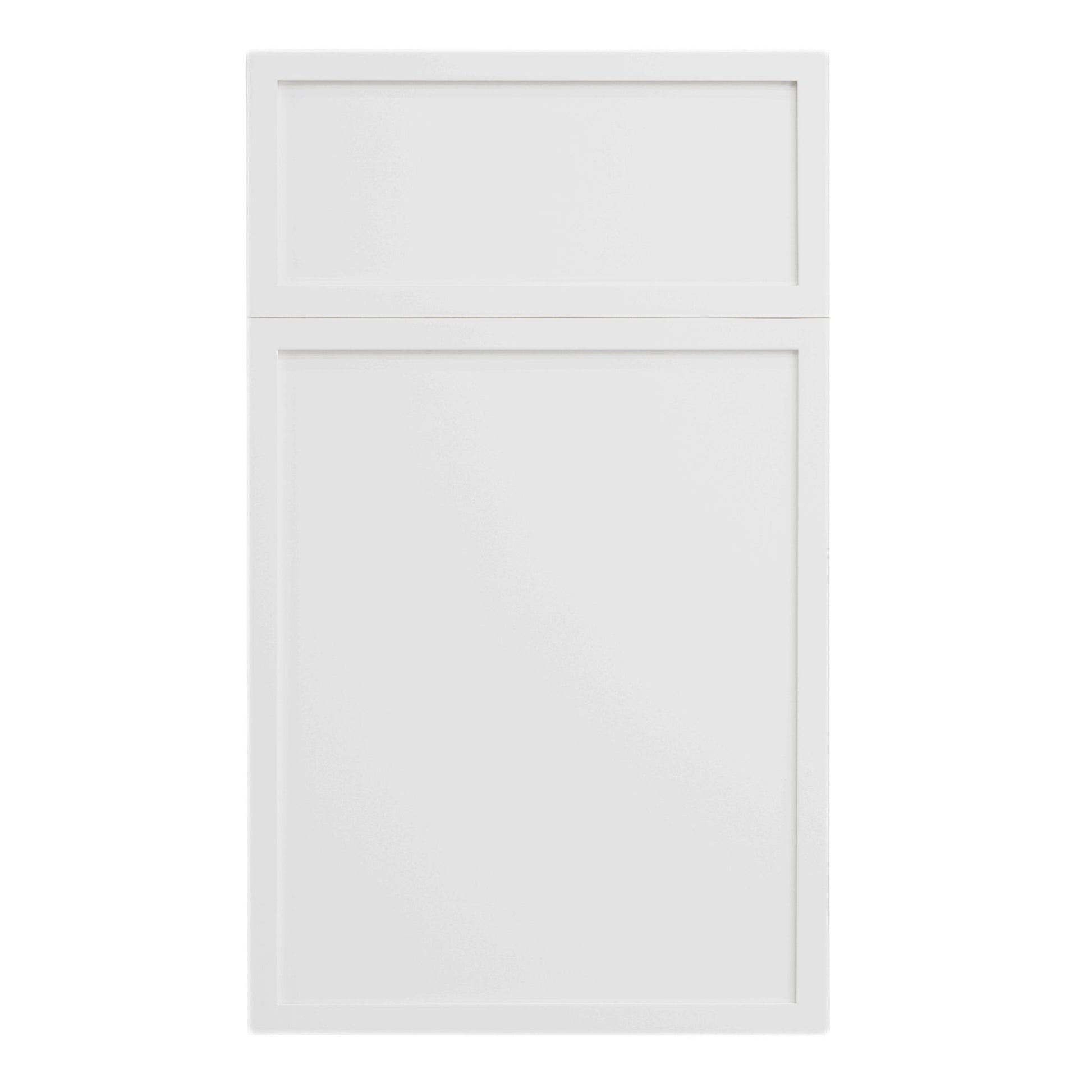 SF - VB2421: Frost White Slim Shaker 24"W x 34 - 1/2"H x 21"D 2 Doors & 1 Drawer Double Door Vanity Base Cabinets - NextCabinets