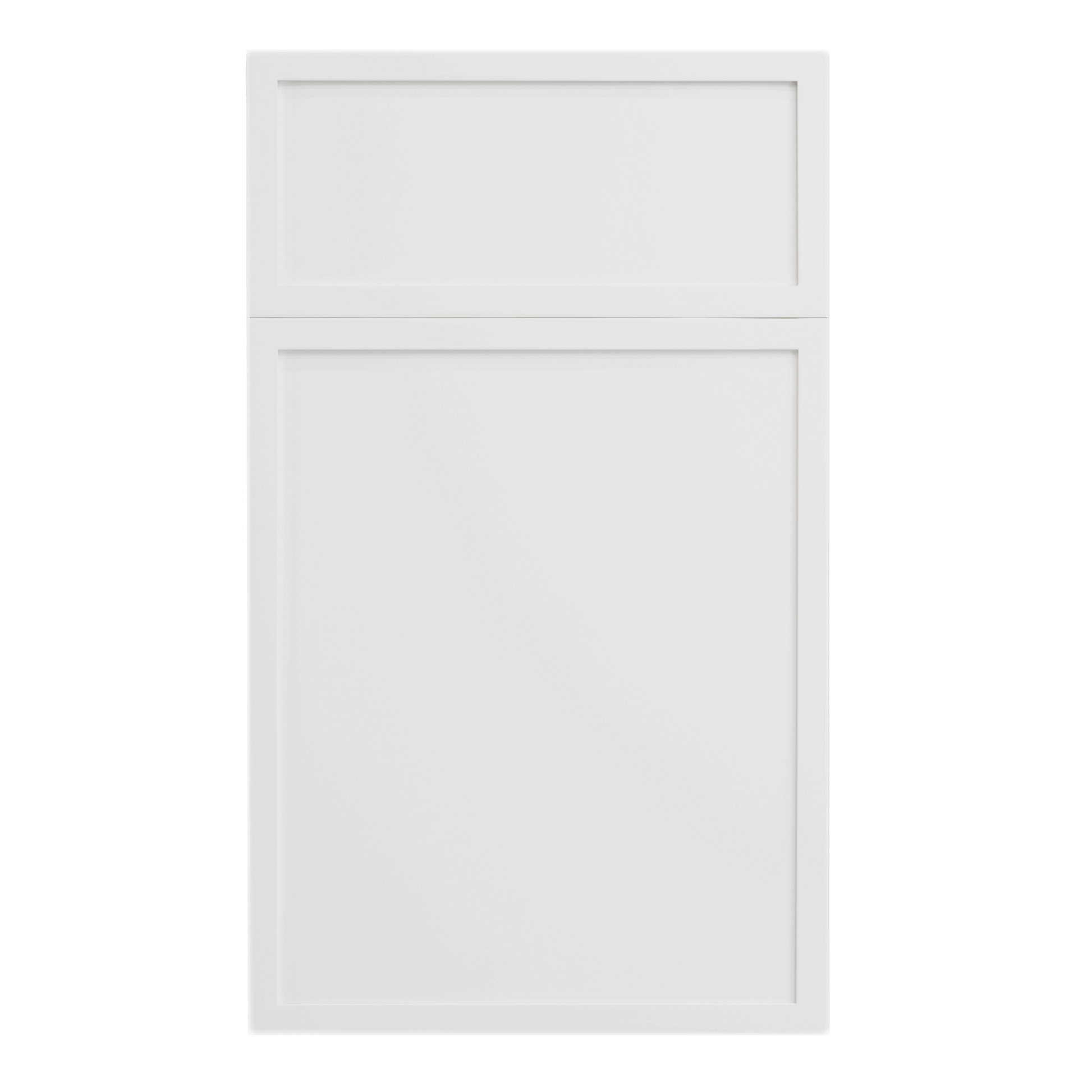 SF - VSB3621: Frost White Slim Shaker 36"W x 34 - 1/2"H x 21"D 2 Doors & 1 False Drawer Vanity Sink Base Cabinets - NextCabinets
