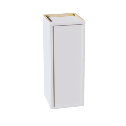 SF - W1230:: Frost White Slim Shaker 12"W x 30"H 1 Door & 2 Shelves Standard Wall Cabinet - NextCabinets