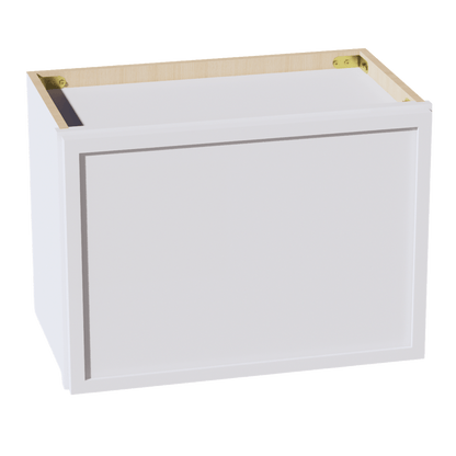 SF - W2115: Frost White Slim Shaker 21"W x 15"H 1 Door Standard Wall Bridge Cabinet - NextCabinets