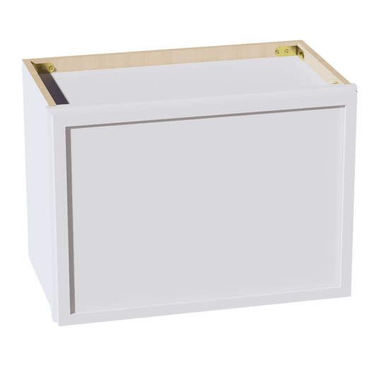 SF - W2115: Frost White Slim Shaker 21"W x 15"H 1 Door Standard Wall Bridge Cabinet - NextCabinets