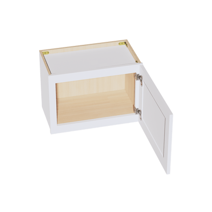 SF - W2115: Frost White Slim Shaker 21"W x 15"H 1 Door Standard Wall Bridge Cabinet - NextCabinets