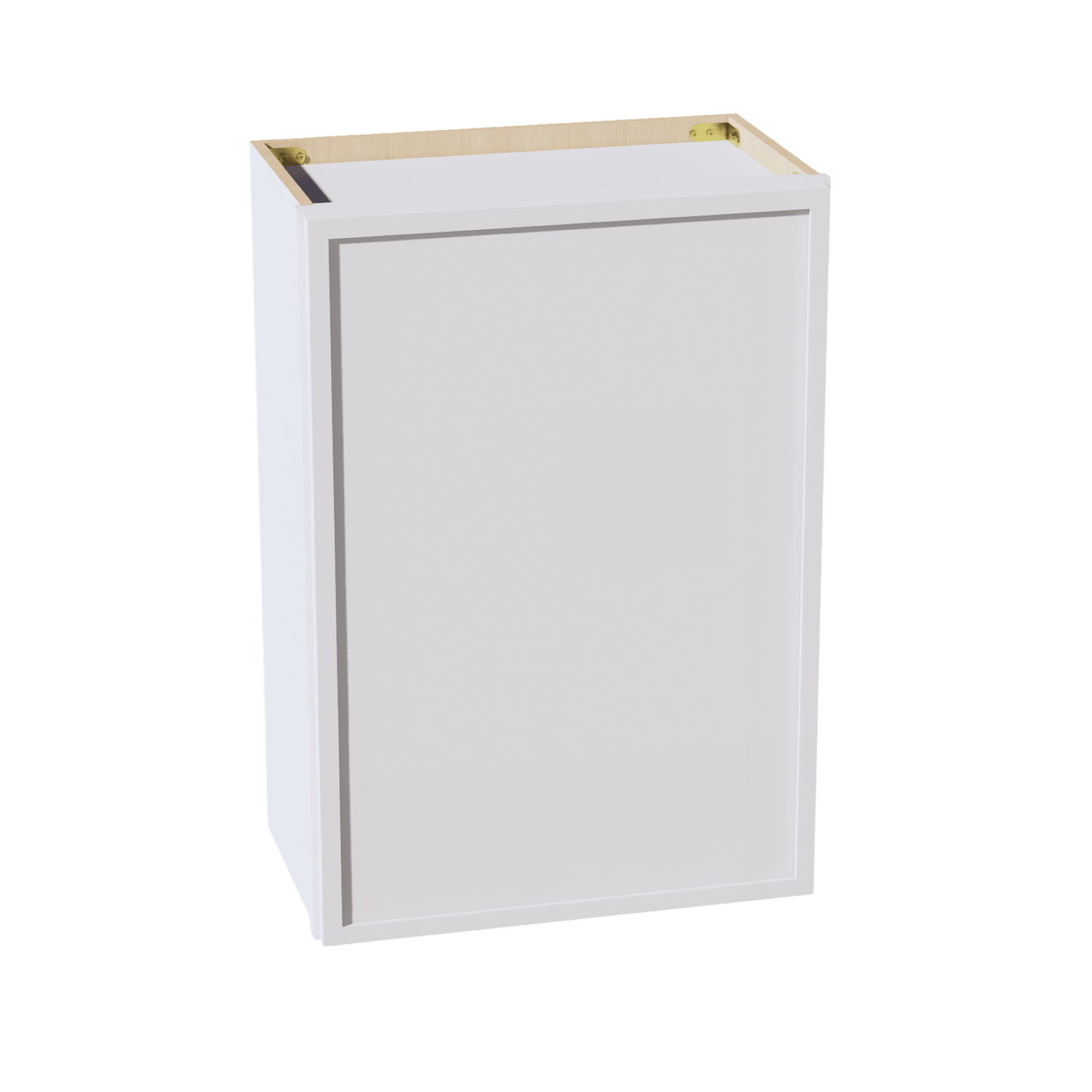 SF - W2130: Frost White Slim Shaker 21"W x 30"H 1 Door & 2 Shelves Standard Wall Cabinet - NextCabinets