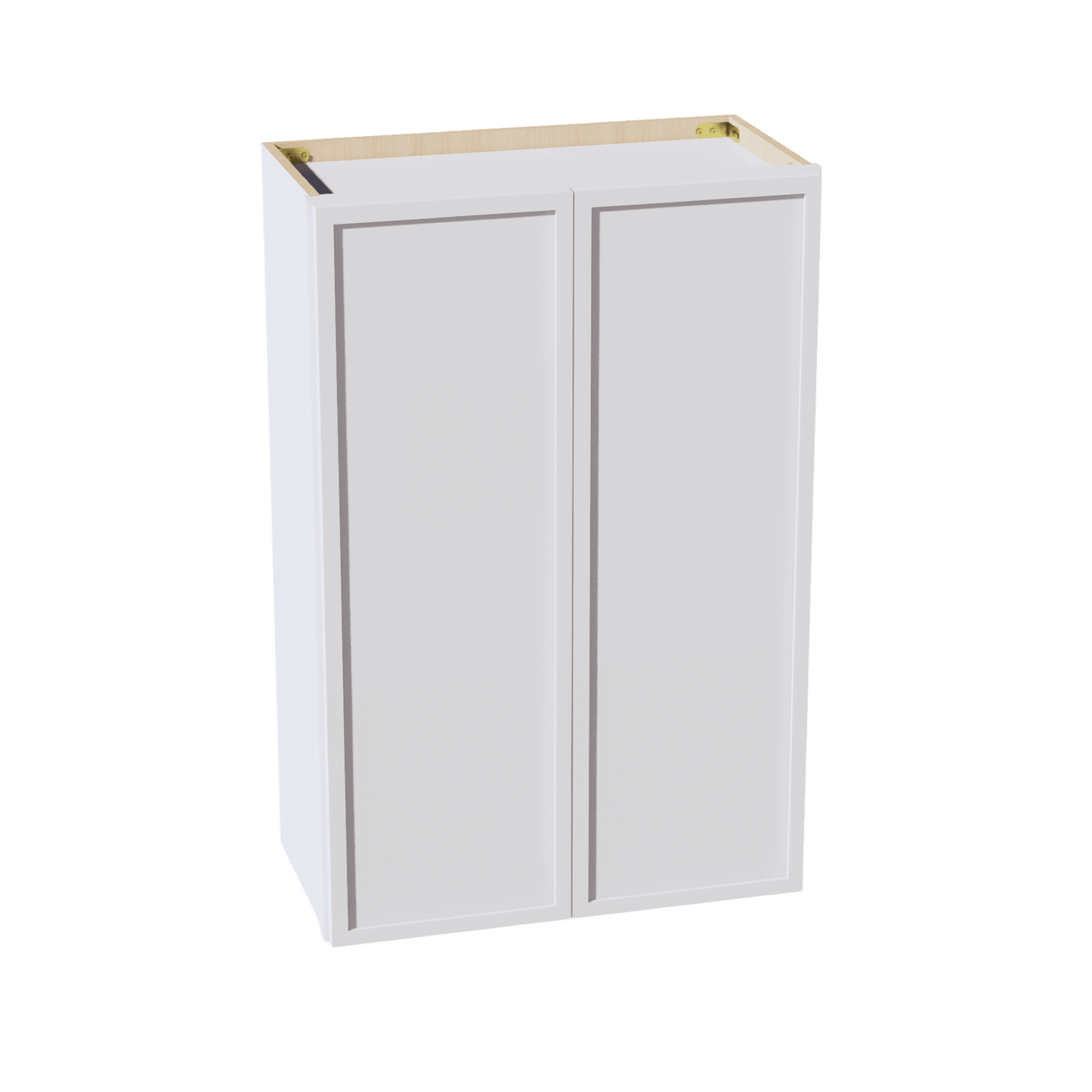 SF - W2436: Frost White Slim Shaker 24"W x 36"H 2 Doors & 2 Shelves Standard Wall Cabinet - NextCabinets