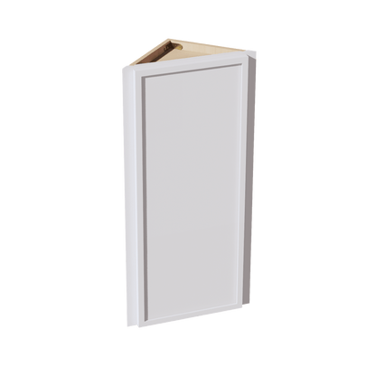 SF - WAE1236: Frost White Slim Shaker 12"W x 36"H x 12"D 1 Door & 2 Shelves Wall Angle End Cabinet - NextCabinets