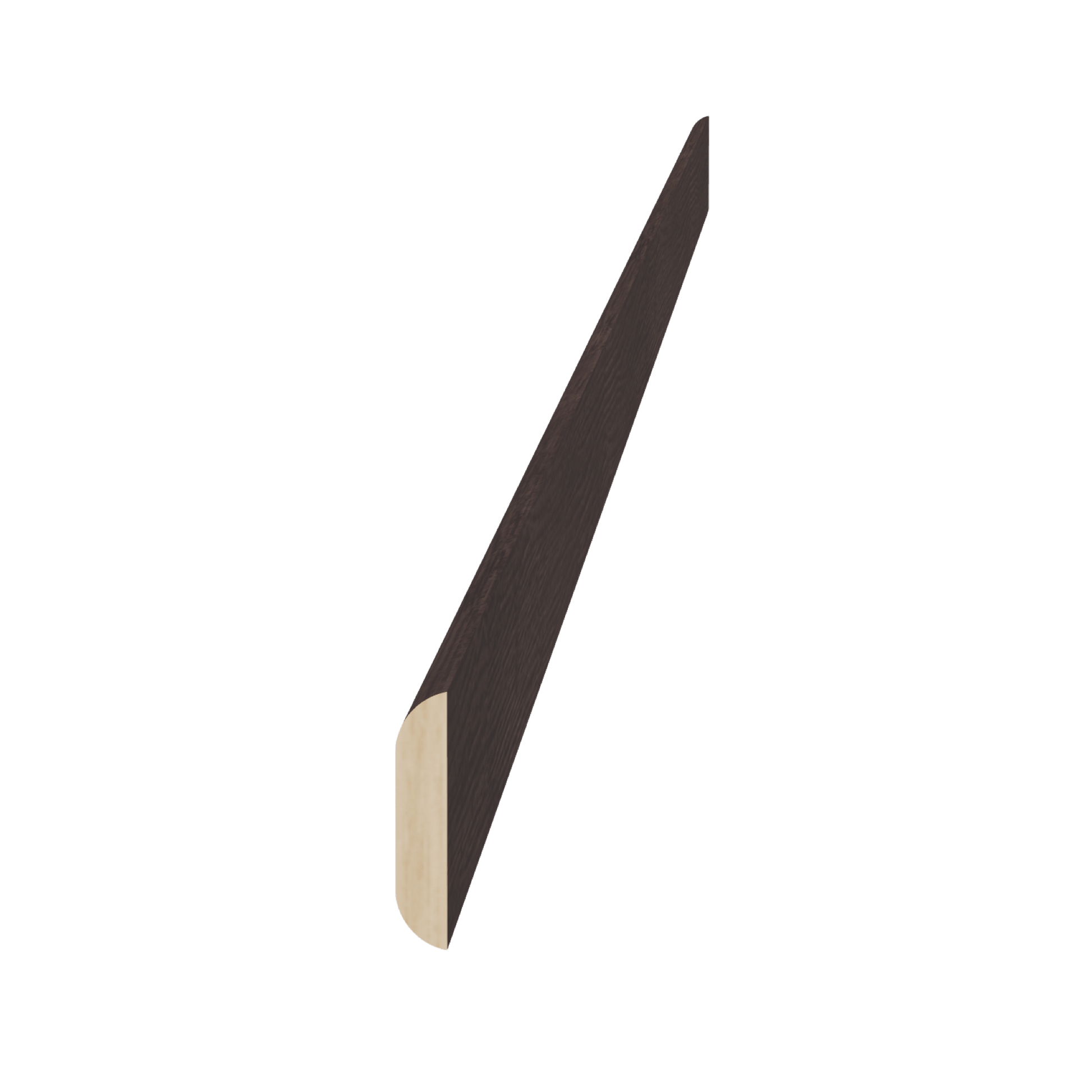 SM - BM1 - 1/4: Mocha Brown Slim Shaker 96"W x 1 - 1/4"H x 1/4"D Batten Molding - NextCabinets