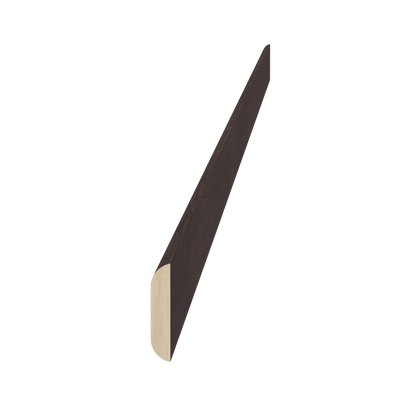 SM - BM1 - 1/4: Mocha Brown Slim Shaker 96"W x 1 - 1/4"H x 1/4"D Batten Molding - NextCabinets