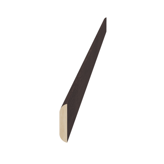 SM - BM1 - 1/4: Mocha Brown Slim Shaker 96"W x 1 - 1/4"H x 1/4"D Batten Molding - NextCabinets