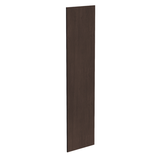 SM - BP2496 - 3/4: Mocha Brown Slim Shaker 24"W x 96"H x 3/4"D Base End Skin Panel - NextCabinets