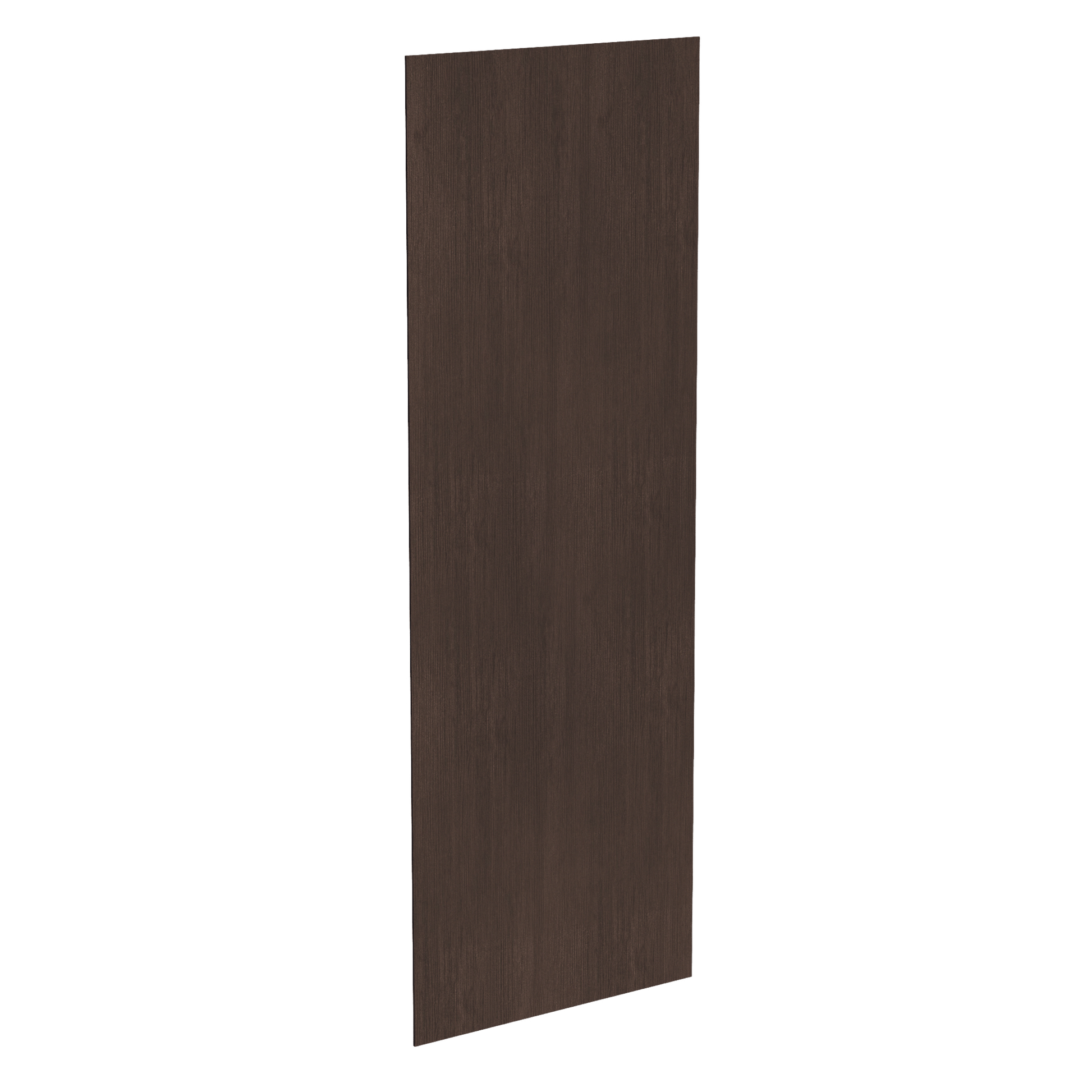 SM - BP3496 - 1/4: Mocha Brown Slim Shaker 34 - 1/2"W x 96"H x 1/4"D Base End Skin Panel - NextCabinets