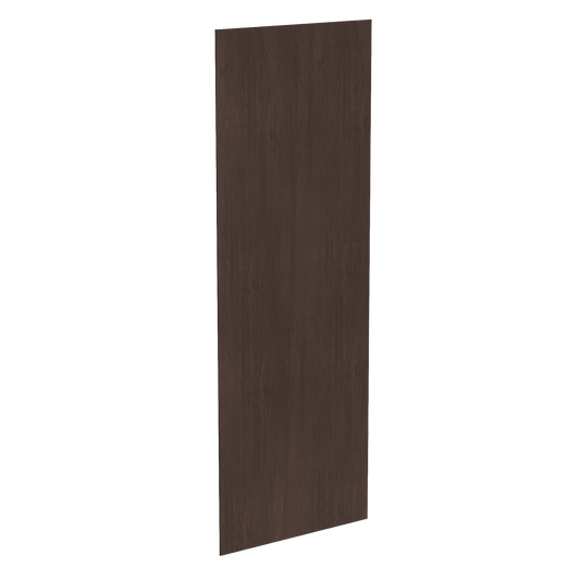 SM - BP3496 - 1/4: Mocha Brown Slim Shaker 34 - 1/2"W x 96"H x 1/4"D Base End Skin Panel - NextCabinets