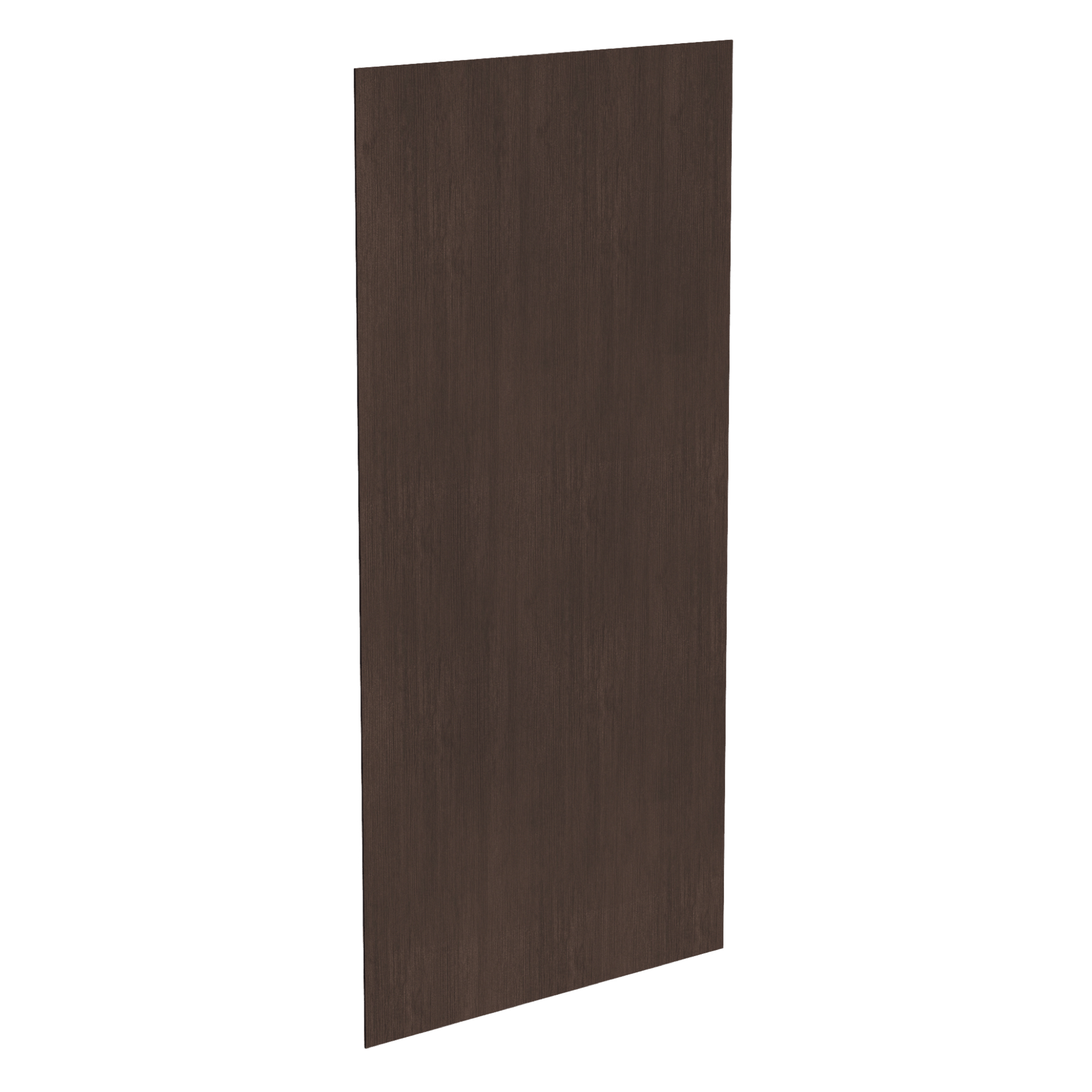 SM - BP48x96 - 1/4: Mocha Brown Slim Shaker 48"W x 96"H x 1/4"D Base End Skin Panel - NextCabinets