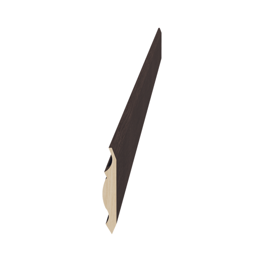 SM - CM1: Mocha Brown Shaker 96"W x 2 - 5/8"H x 2 - 3/8"D Crown Molding - NextCabinets