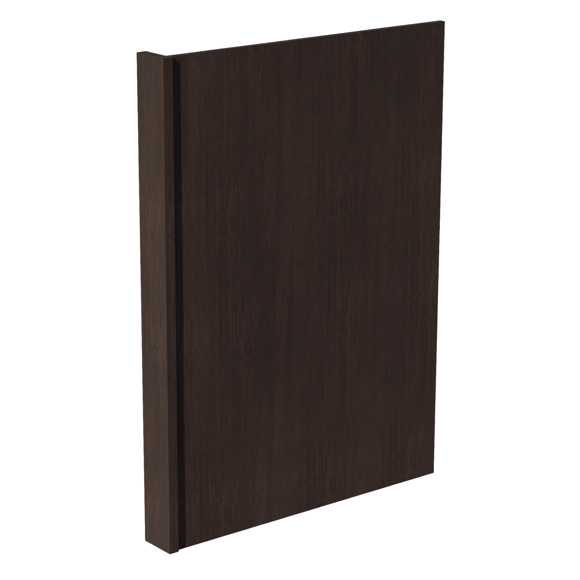 SM - DWR3: Mocha Brown Slim Shaker 3" Filler - 24"W x 34 - 1/2"H x 1/2"D Dishwasher Return Panel - NextCabinets