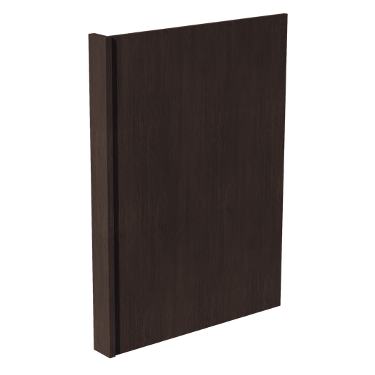 SM - DWR3: Mocha Brown Slim Shaker 3" Filler - 24"W x 34 - 1/2"H x 1/2"D Dishwasher Return Panel - NextCabinets
