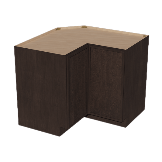 SM - LSB36: Mocha Brown Slim Shaker 36" 2 Doors Lazy Susan Corner Base Cabinet - NextCabinets