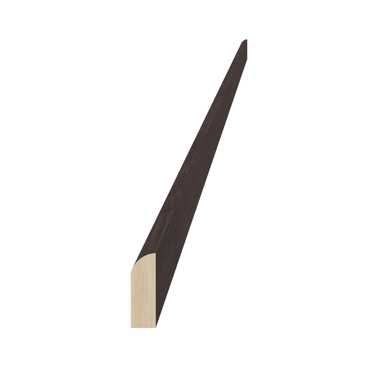 SM - SM8 - S: Mocha Brown Slim Shaker 96"W x 3/4"H x 1/4"D Scribe Molding - NextCabinets