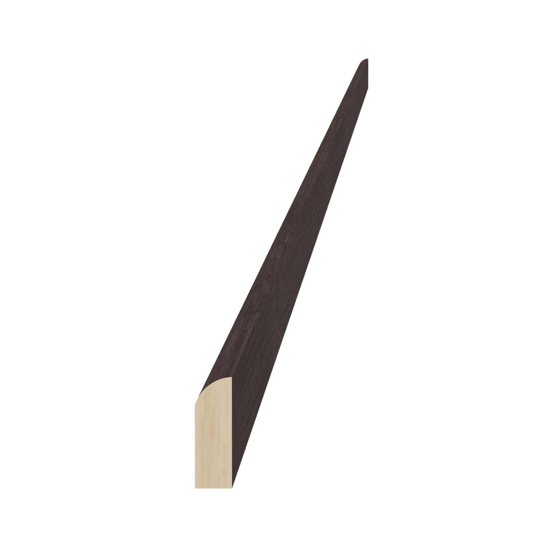 SM - SM8 - S: Mocha Brown Slim Shaker 96"W x 3/4"H x 1/4"D Scribe Molding - NextCabinets