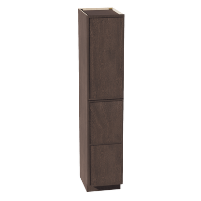 SM - TP1890: Mocha Brown Slim Shaker 18"W x 90"H x 24"D 2 Doors & 5 Shelves Tall Shelf Pantry Cabinets - NextCabinets